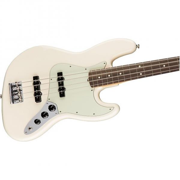 Custom Fender American Pro Jazz Bass, Rosewood Fingerboard, Hard Case - Olympic White #1 image