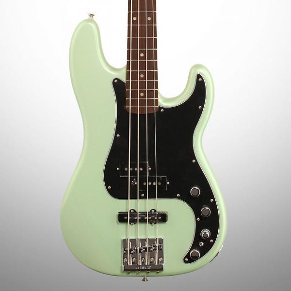 Custom Fender Deluxe Active Special Precision Electric Bass, Rosewood Fingerboard (with Gig Bag), Surf Pearl #1 image