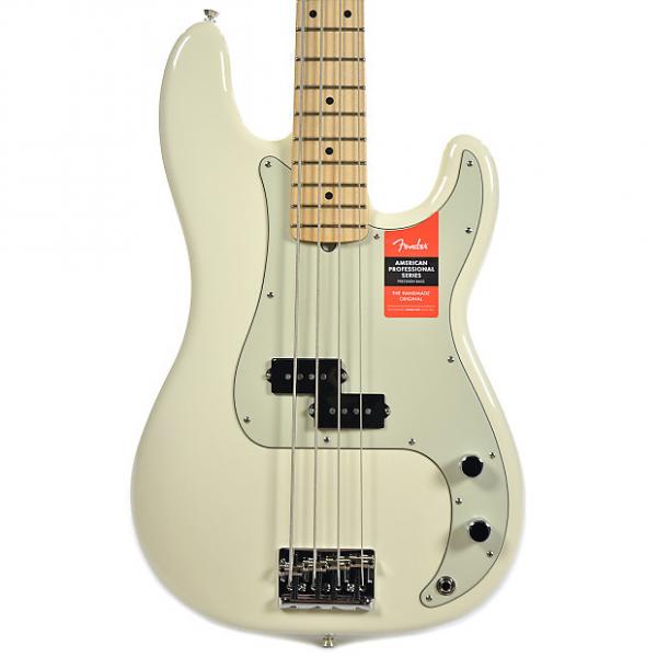 Custom Fender American Pro Precision Bass MN Olympic White #1 image