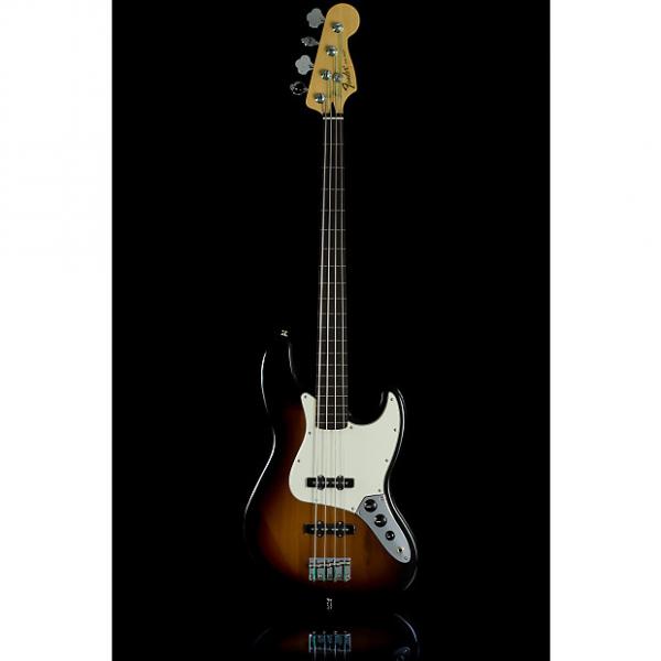 Custom Fender Standard Jazz Electric Bass Guitar Fretless, Rosewood Fingerboard, Brown Sunburst #1 image