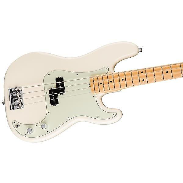 Custom Fender American Pro Precision Bass, Olympic White, Maple Board #1 image