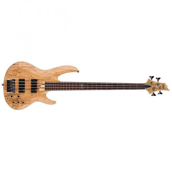 Custom ESP LTD B-204SM 4-String Electric Bass Guitar - Natural #1 image