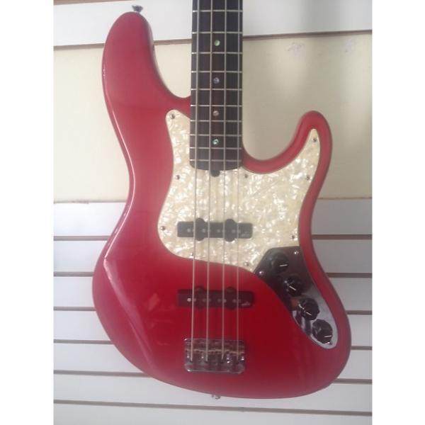 Custom Fender American Deluxe Jazz Bass 2000 Translucent red #1 image