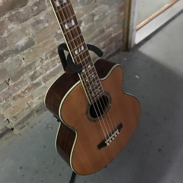Custom Ltd Xtone Natural Wood Acoustic Bass Guitar #1 image