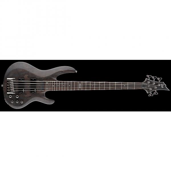 Custom ESP LTD B-205SM Electric Bass in See Thru Black Satin #1 image
