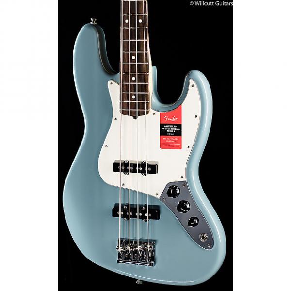 Custom Fender American Pro Professional Jazz Bass Sonic Grey Rosewood (035) #1 image