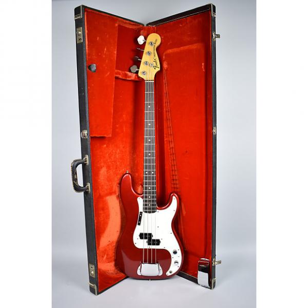 Custom Fender Vintage Precision Bass Guitar Custom Color Candy Apple Red w/OHSC 1974 Red #1 image