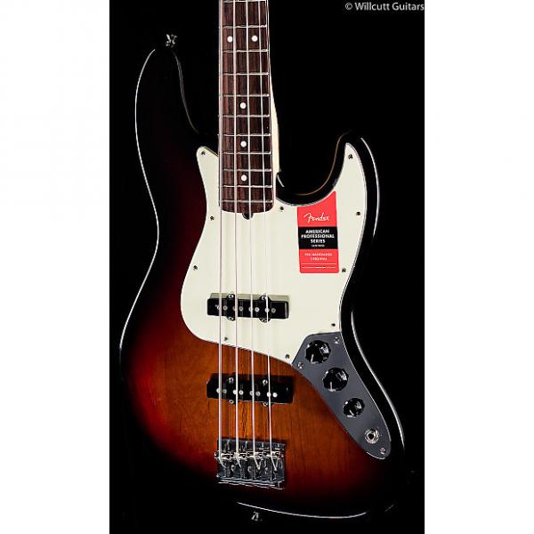 Custom Fender American Pro Professional Jazz Bass 3-Tone Sunburst Rosewood (091) #1 image
