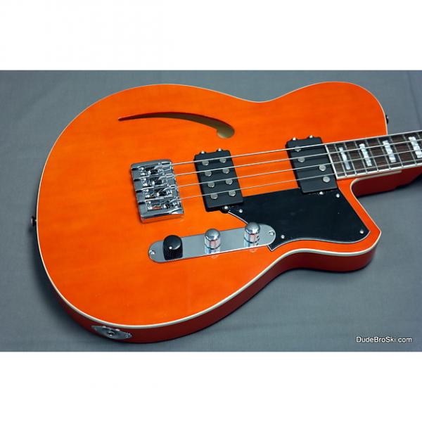 Custom Reverend - Dub King Short Scale Bass in Rock Orange, Semi-Hollow &amp; Deep Tone! #1 image