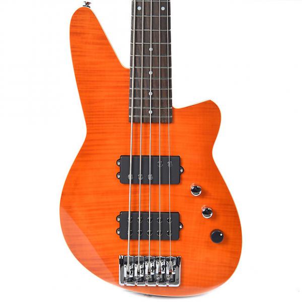 Custom Reverend Mercalli 5 Bass Trans Orange Flame Maple #1 image