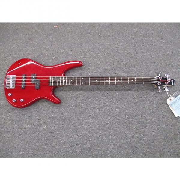 Custom Ibanez GRS200 trans red 4 string bass guitar P and J pickup config #1 image