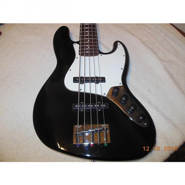Custom 1997 Fender Bass MIM Jazz V 5 string Bartolini NTBT Black #1 image