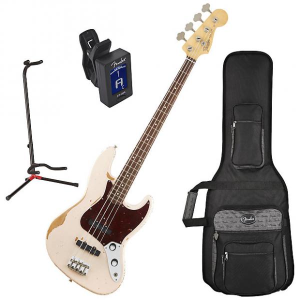 Custom Fender 014-1020-356 Flea Signature Bass Guitar Bundle #1 image