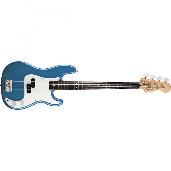 Custom Fender Standard Series Precision Bass Guitar - Black / Maple #1 image