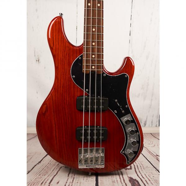 Custom Fender American Deluxe Dimension Bass IV HH 2014 Cayenne Burst #1 image