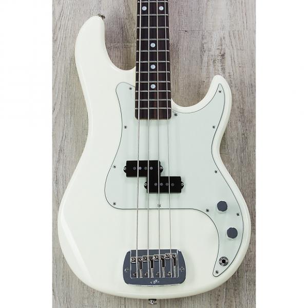 Custom G&amp;L USA LB-100 Electric Bass, Vintage White, Rosewood, Quartersawn Gloss Tinted Neck #1 image