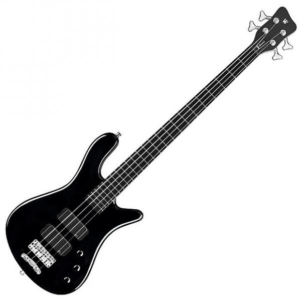Custom Warwick RockBass Streamer Standard 4-String Electric Bass Guitar Fretted Black #1 image