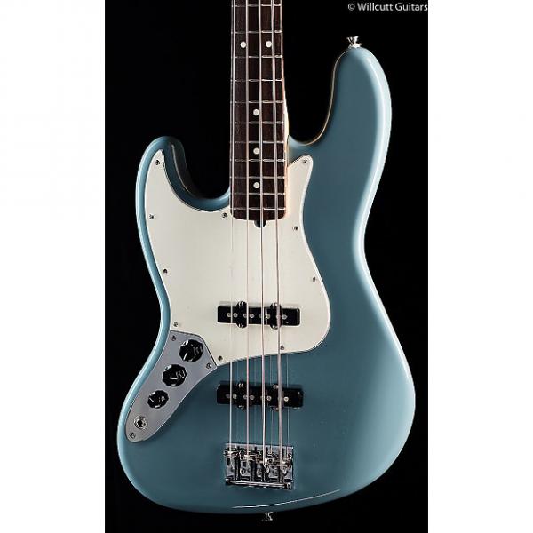 Custom Fender American Pro Professional Jazz Bass Sonic Grey Maple Lefty (694) #1 image