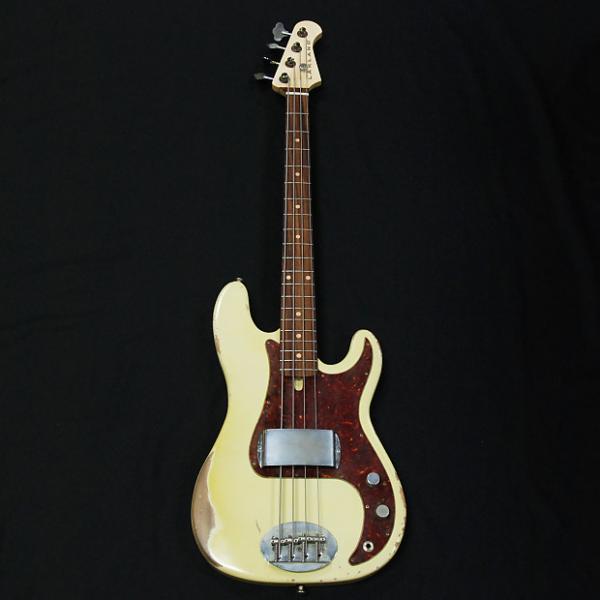 Custom Lakland USA 44-64 Relic P Bass Olympic White 4 String Bass #1 image
