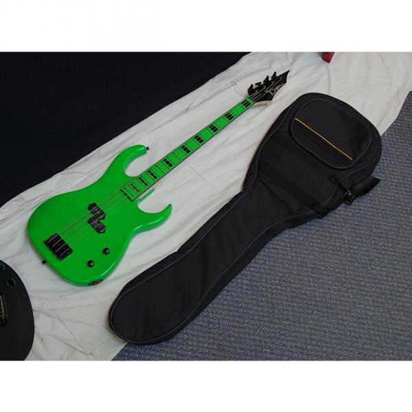 Custom DEAN Custom Zone 4-string BASS guitar w/ BAG - NEW - Florescent Nuclear Green #1 image
