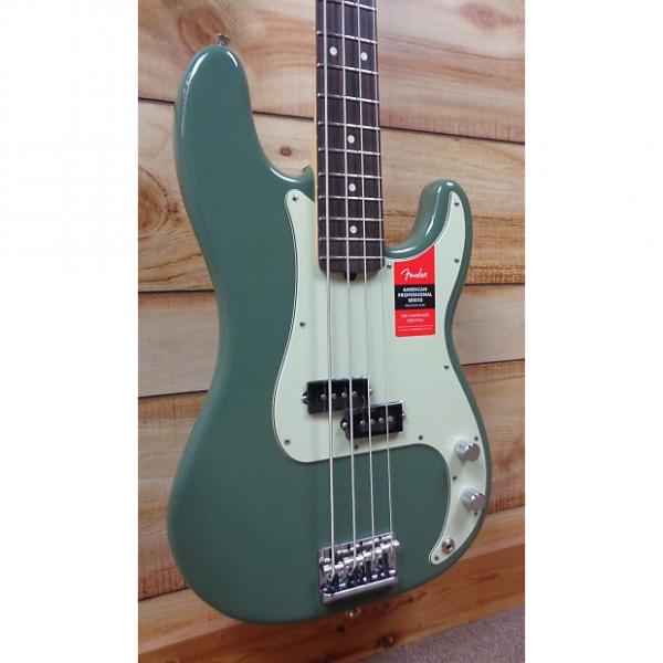 Custom New Fender® American Professional Precision Bass® Rosewood Fingerboard Antique Olive w/Case #1 image