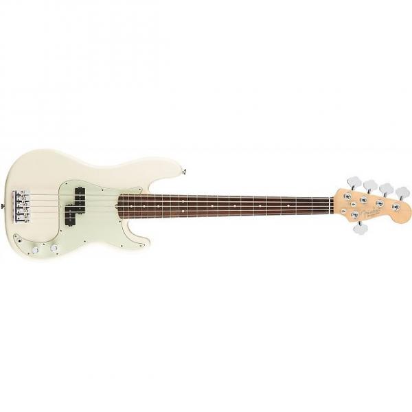Custom Fender American Pro Precision Bass V - Rosewood Fingerboard - Olympic White #1 image