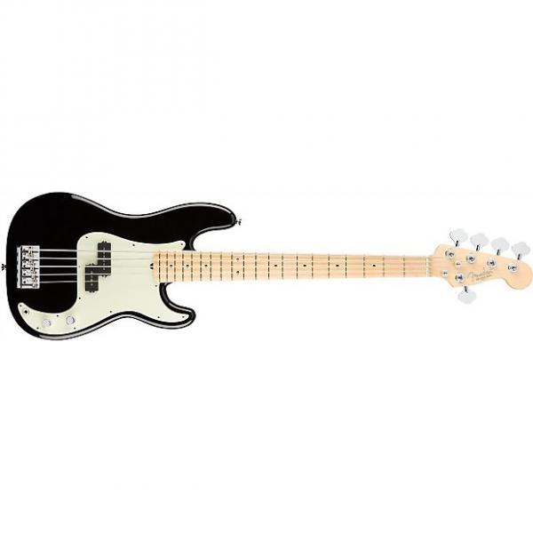 Custom Fender American Pro Precision Bass V - Maple Fingerboard - Black #1 image