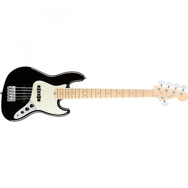 Custom Fender American Pro Jazz Bass V - Maple Fingerboard - Black #1 image