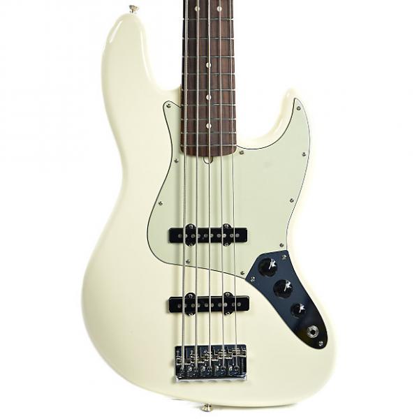 Custom Fender American Pro Jazz Bass V RW Olympic White #1 image