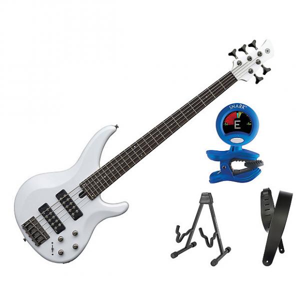 Custom Yamaha TRBX305 5 String Electric Bass White Bonus Kit #1 image