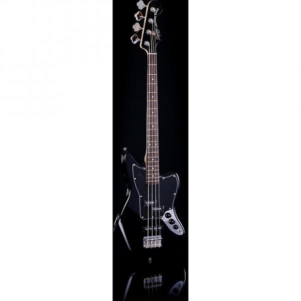 Custom Squier Vintage Modified Jaguar Bass Special Short Scale Black #1 image