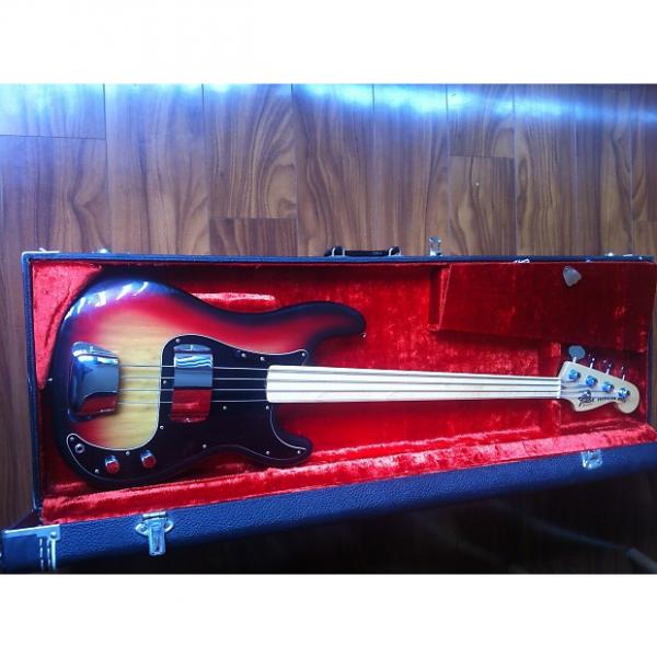 Custom Vintage Fender P bass fretless 1978 Sunburst #1 image