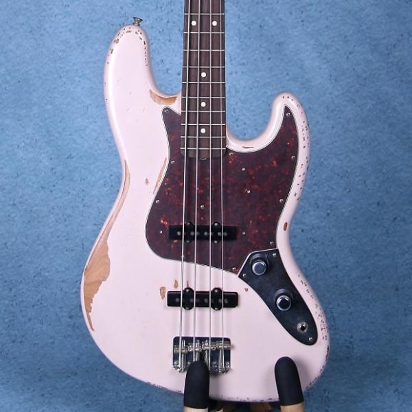 Custom Fender Flea Signature Electric Bass Guitar - Roadworn Shell Pink MX16770047 #1 image