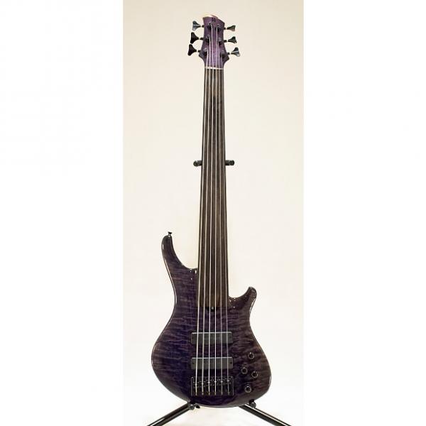 Custom Roscoe SKB Custom 3006  6 String Fretless Bass Dark Blue #1 image