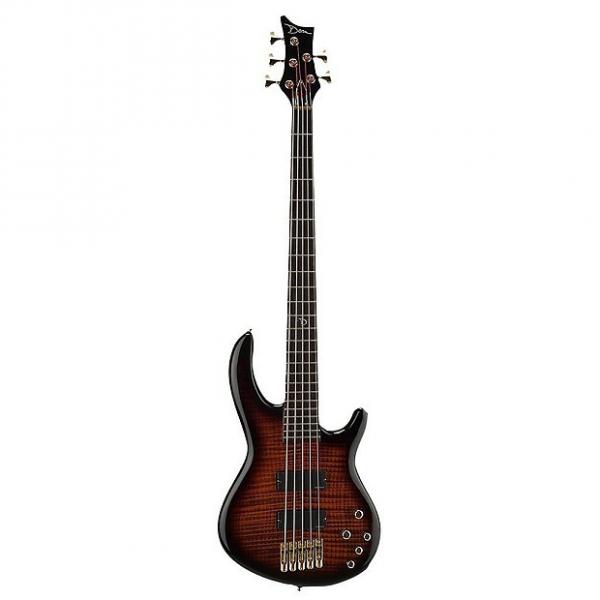 Custom Dean EP5 TGE Edge Pro 5-String Bass Guitar, Tiger Eye #1 image