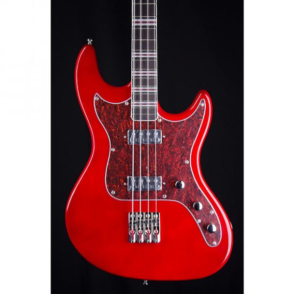 Custom Hofner HCT Galaxie Short Scale Bass Guitar in Red #1 image
