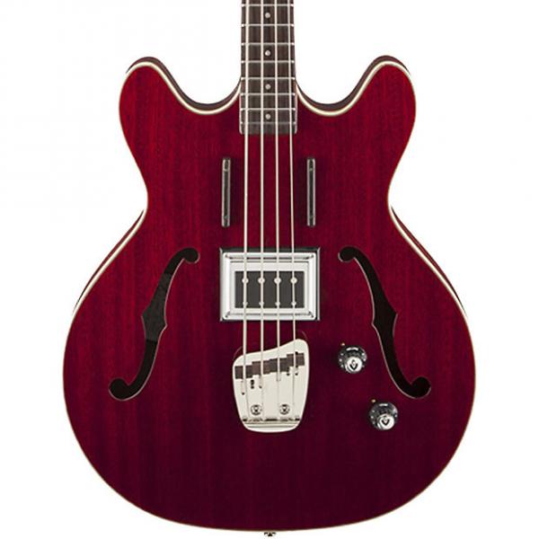 Custom Guild Starfire Bass CHR Semi-Hollow Electric Bass Guitar, Cherry Red, with TKL Hard Case #1 image