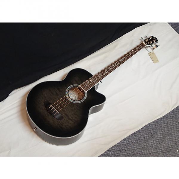 Custom NEW Michael Kelly Dragonfly 4 string acoustic bass guitar - Smoke Burst #1 image