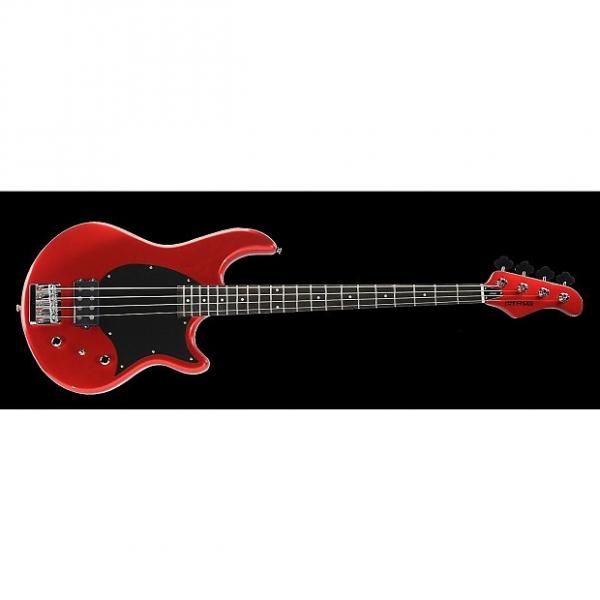Custom Fernandes Atlas 4 Deluxe Bass Guitar - Candy Apple Red #1 image