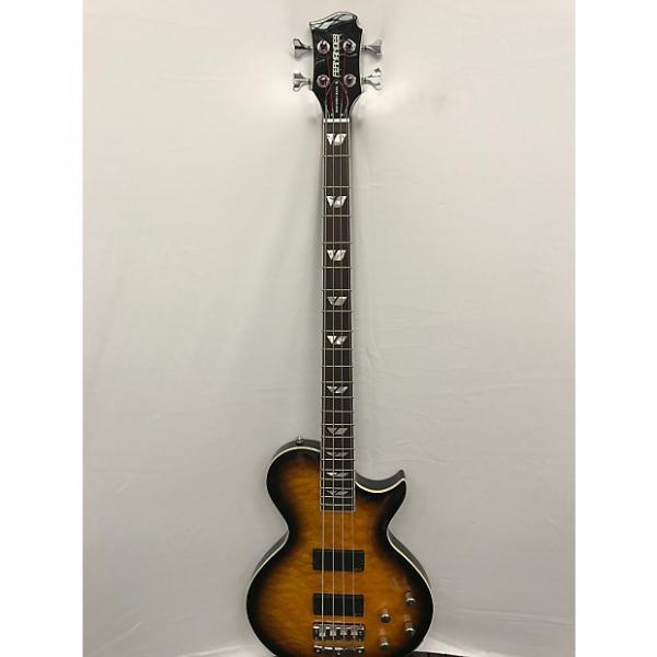 Custom Fernandes Monterey 4 Deluxe Bass Guitar w/Set Neck - Tobacco Sunburst #1 image