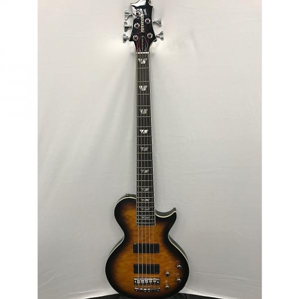 Custom Fernandes Monterey 5 Deluxe Bass Guitar w/Set Neck - Tobacco Sunburst #1 image