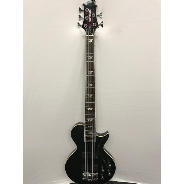 Custom Fernandes Monterey 5 Deluxe Bass Guitar w/Set Neck - Black #1 image