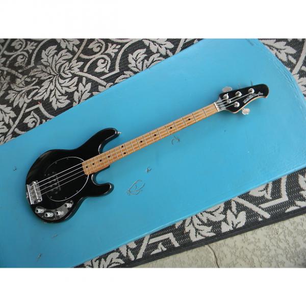 Custom 2000 Music Man Stingray 4 String Bass Black Sparkle With Matching Headstock #1 image