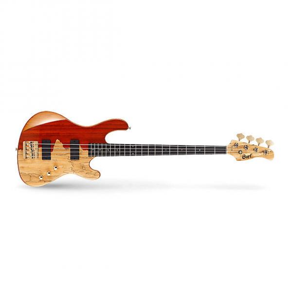 Custom Cort Jeff Berlin Series 4-String Rithimic Bass Guitar Cutaway Natural Rosewood #1 image