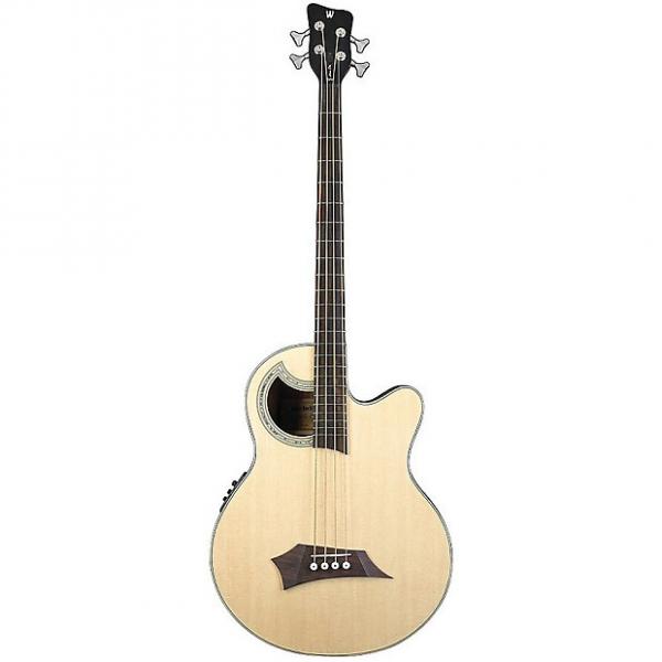 Custom Warwick RockBass Alien Acoustics Deluxe 4-String Acoustic-Electric Bass - Natural #1 image