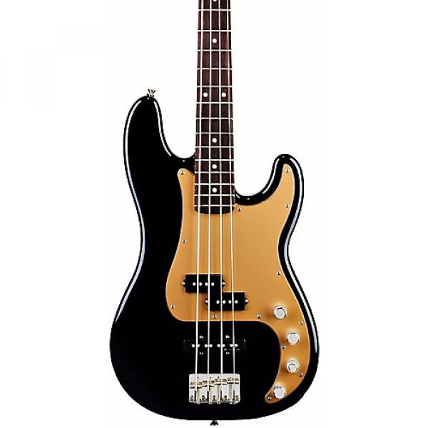 Custom Deluxe P Bass Special 4-String Bass Black #1 image