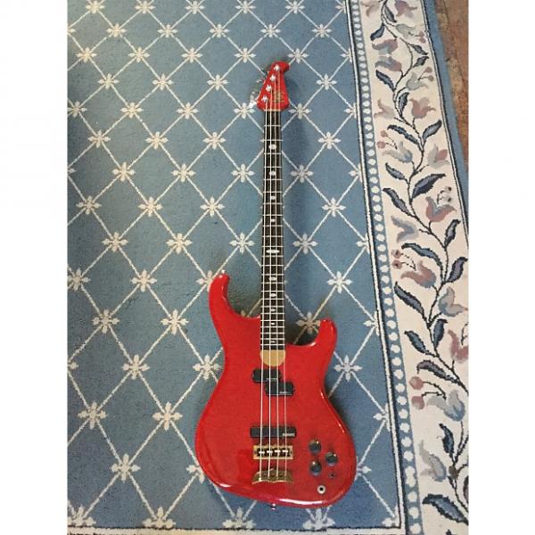 Custom Alembic Elan Bass Guitar 1988 Cherry Red #1 image