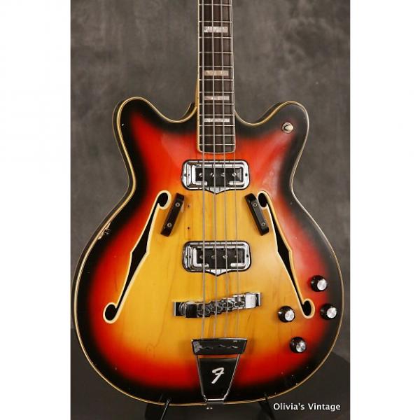 Custom original 1968 Fender CORONADO II hollowbody Bass Sunburst #1 image