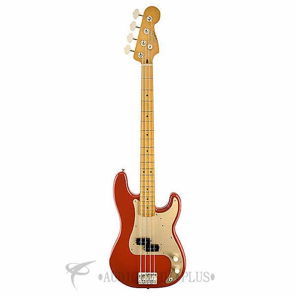 Custom Fender '50s Precision Maple Fingerboard 4 Strings Electric Bass Guitar Fiesta Red - 131702340 #1 image