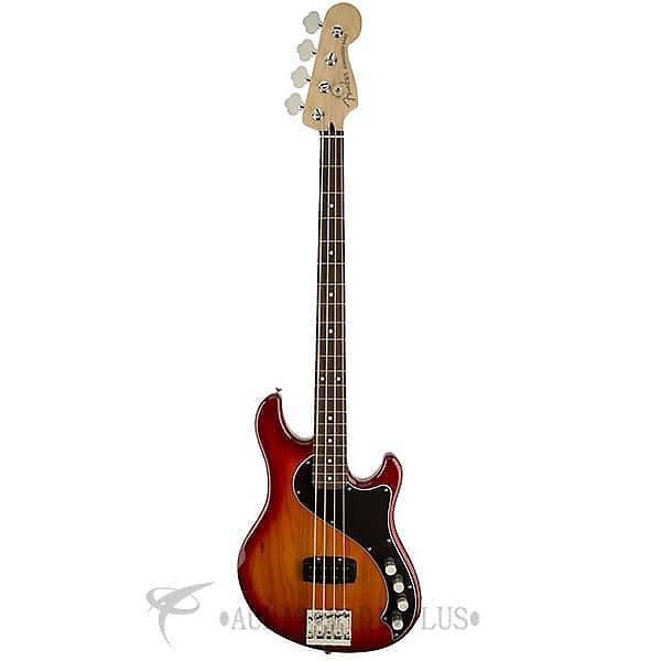 Custom Fender Deluxe Dimension Rosewood Fingerboard 4 Strings Electric Bass Guitar Aged Cherry Burst #1 image